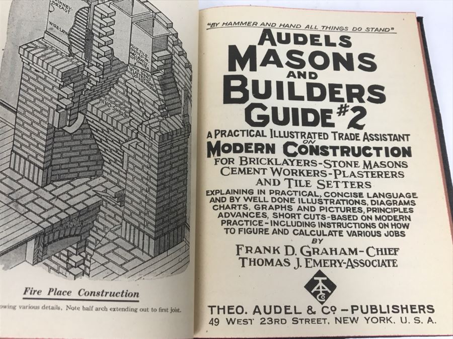 Vintage 1945 Set Of Audels Masons And Builders Guide Books [Photo 2]