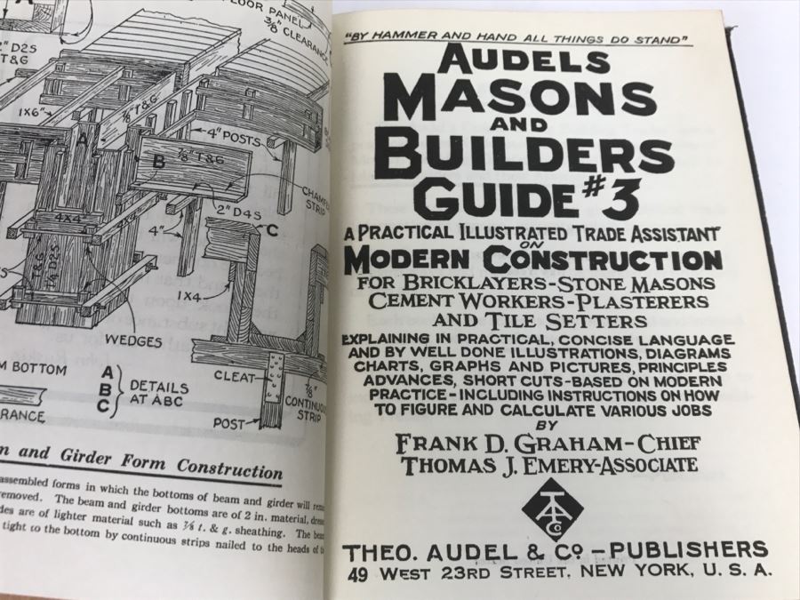 Vintage 1945 Set Of Audels Masons And Builders Guide Books [Photo 13]