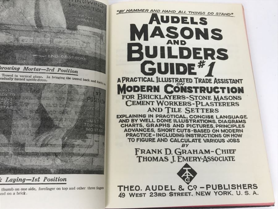 Vintage 1945 Set Of Audels Masons And Builders Guide Books [Photo 8]