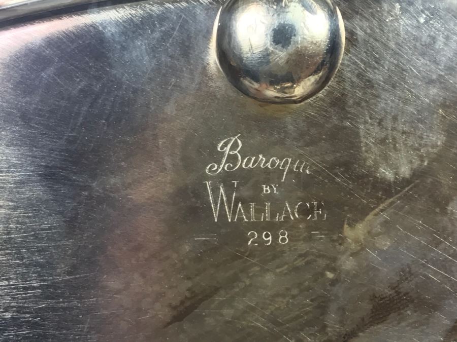 Set Of (3) Silverplate Trays Baroque By Wallace [Photo 10]