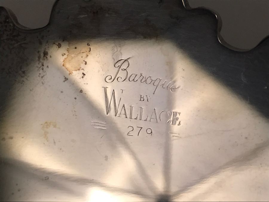 Set Of (3) Silverplate Trays Baroque By Wallace [Photo 3]