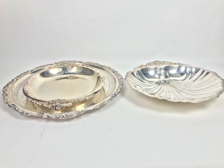 Set Of (3) Silverplate Trays Baroque By Wallace [Photo 1]