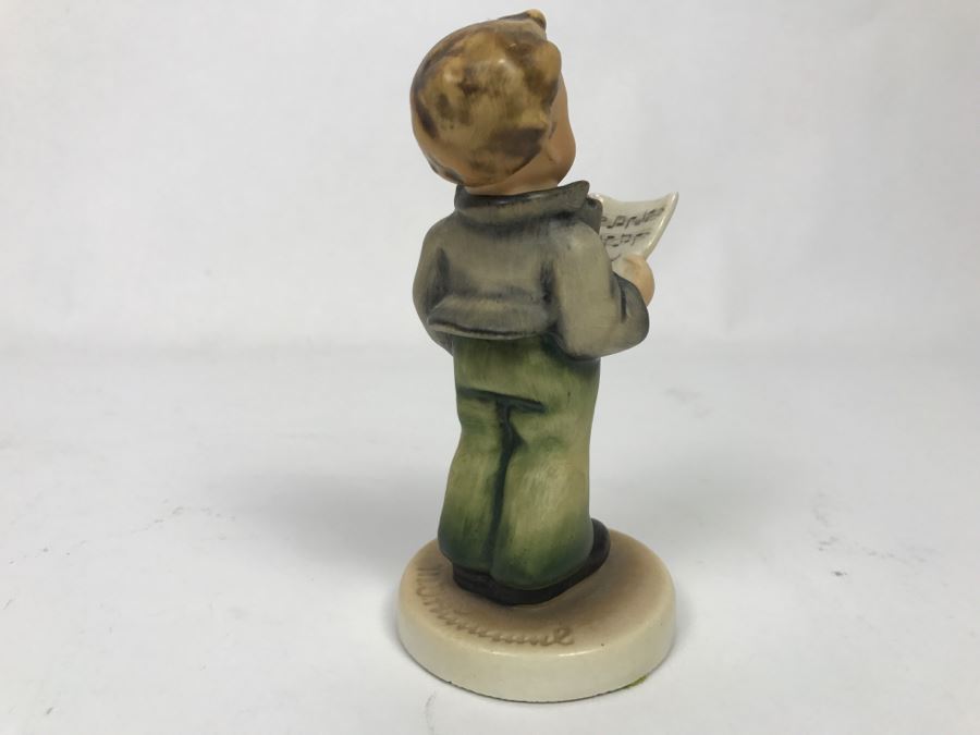 Hummel Figurine Soloist 135 Germany Bee Logo - Note Slight Chip In Base [Photo 3]