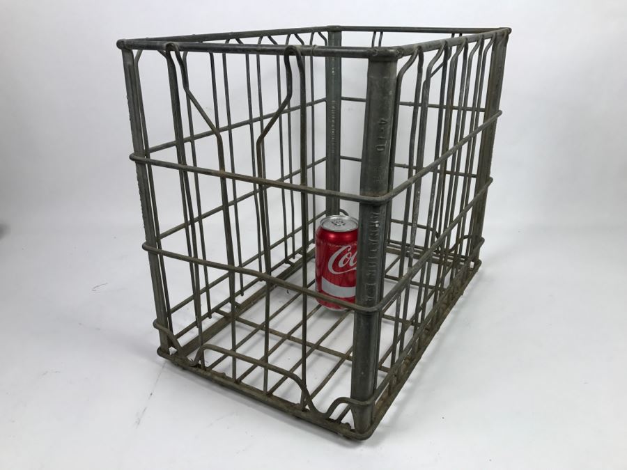 Vintage Industrial Carnation Milk Crate L.A. [Photo 4]