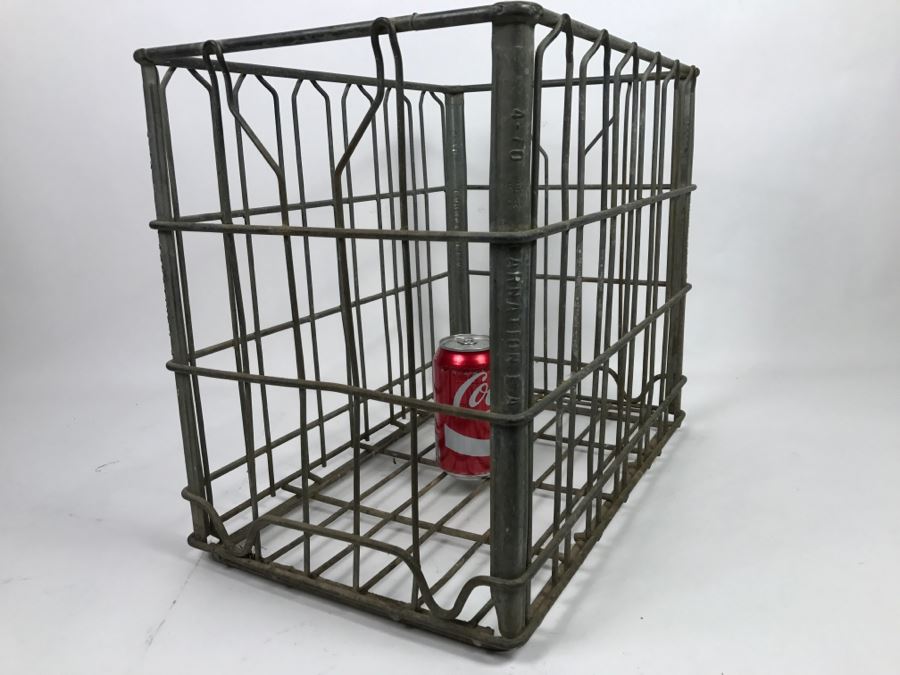 Vintage Industrial Carnation Milk Crate L.A. [Photo 5]