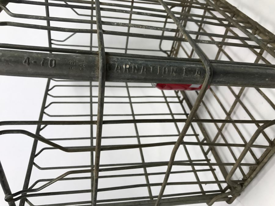 Vintage Industrial Carnation Milk Crate L.A. [Photo 6]