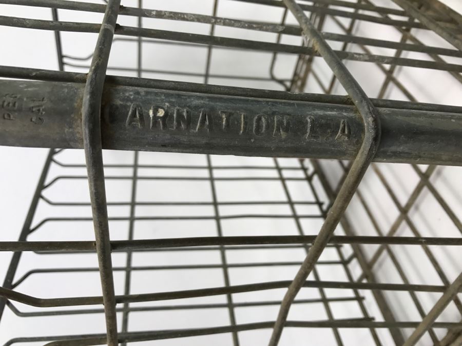 Vintage Industrial Carnation Milk Crate L.A. [Photo 7]