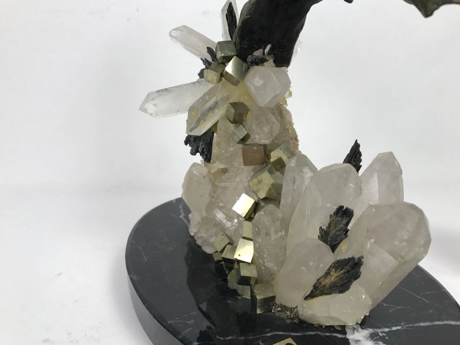 Ebano Bronze Sculpture Galloping On Rock Crystal Marble Base From Casasola Collection Made In Spain Estimate $1,000 [Photo 27]