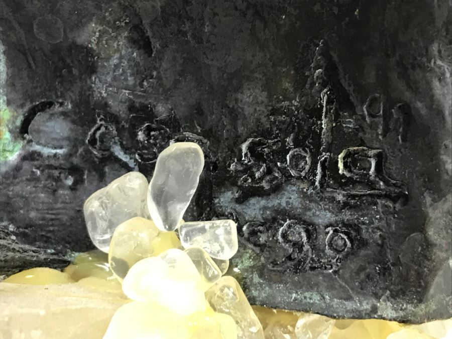 Ebano Bronze Sculpture Galloping On Rock Crystal Marble Base From Casasola Collection Made In Spain Estimate $1,000 [Photo 29]