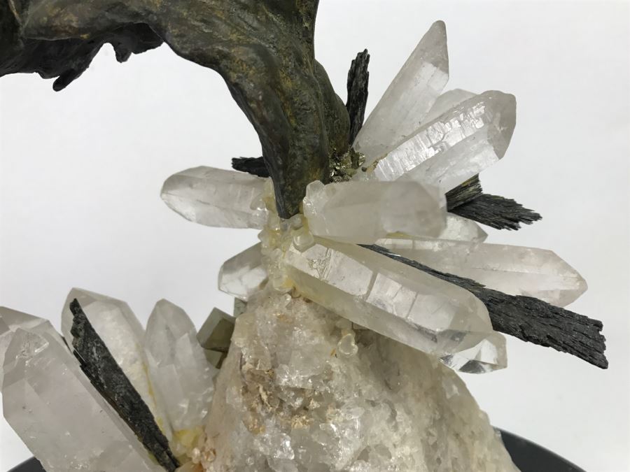 Ebano Bronze Sculpture Galloping On Rock Crystal Marble Base From Casasola Collection Made In Spain Estimate $1,000 [Photo 19]