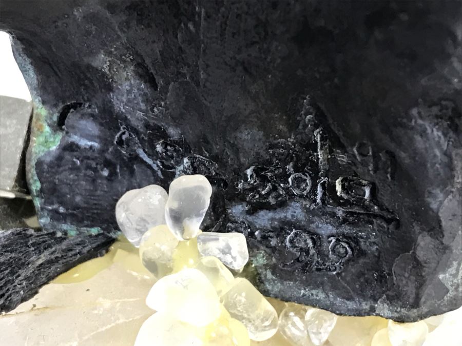 Ebano Bronze Sculpture Galloping On Rock Crystal Marble Base From Casasola Collection Made In Spain Estimate $1,000 [Photo 30]