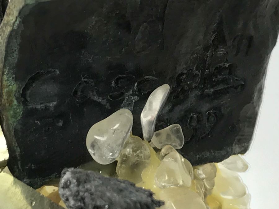 Ebano Bronze Sculpture Galloping On Rock Crystal Marble Base From Casasola Collection Made In Spain Estimate $1,000 [Photo 34]