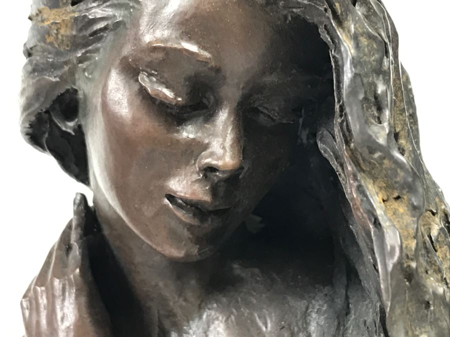 Ebano Bronze Sculpture Sunset With Amethyst From The Vidal Collection With Amethyst And Rock Crystals Estimate $1,100 [Photo 16]