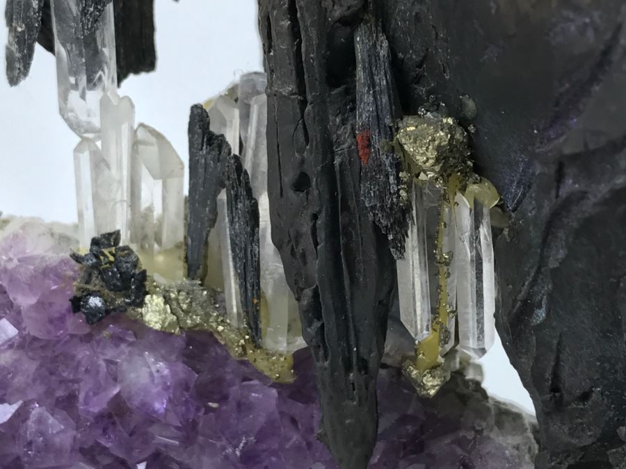 Ebano Bronze Sculpture Sunset With Amethyst From The Vidal Collection With Amethyst And Rock Crystals Estimate $1,100 [Photo 10]