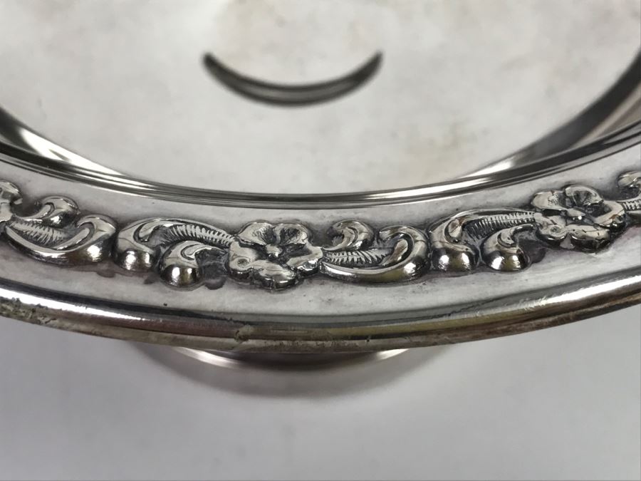 Footed Silverplate Bowl With Handle [Photo 5]