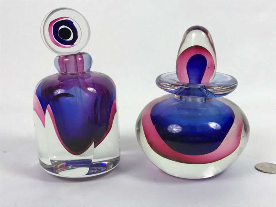 Pair Of Glass Perfume Bottles [Photo 2]
