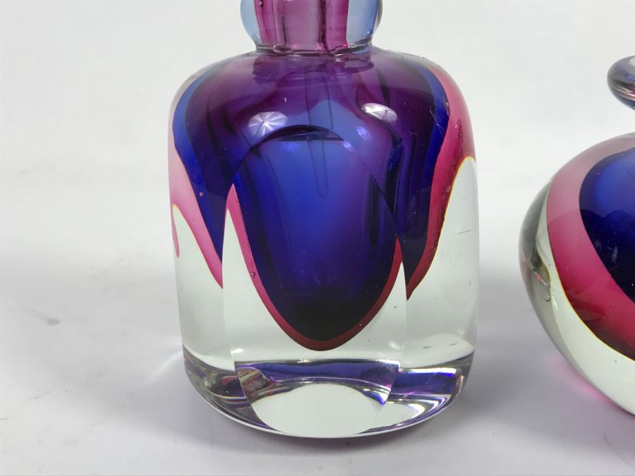 Pair Of Glass Perfume Bottles [Photo 8]