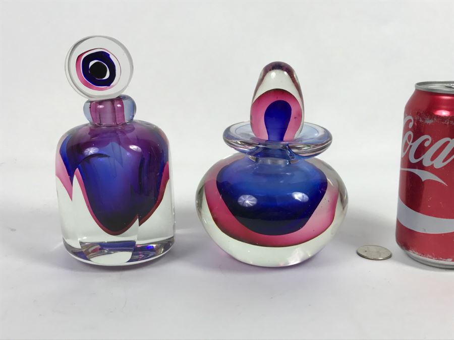 Pair Of Glass Perfume Bottles [Photo 1]