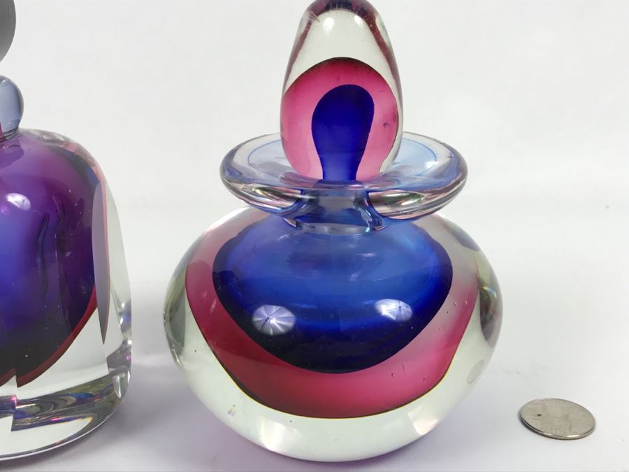 Pair Of Glass Perfume Bottles [Photo 4]