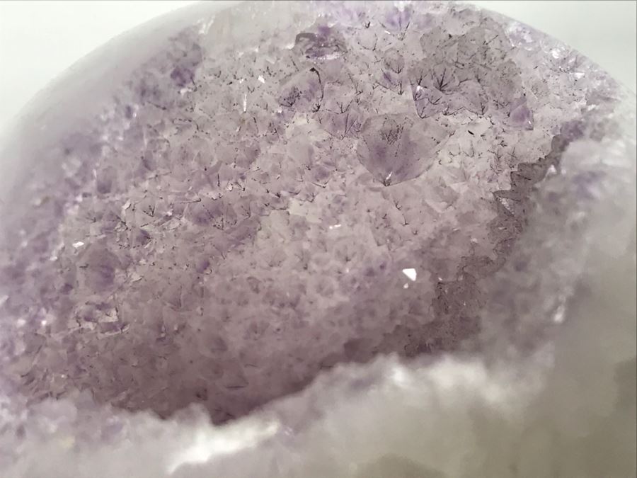 Polished Amethyst Agate Geode Stone, Amethyst Stone Heart And Stone Bowl [Photo 6]