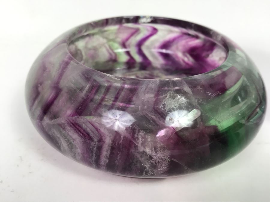 Polished Amethyst Agate Geode Stone, Amethyst Stone Heart And Stone Bowl [Photo 17]