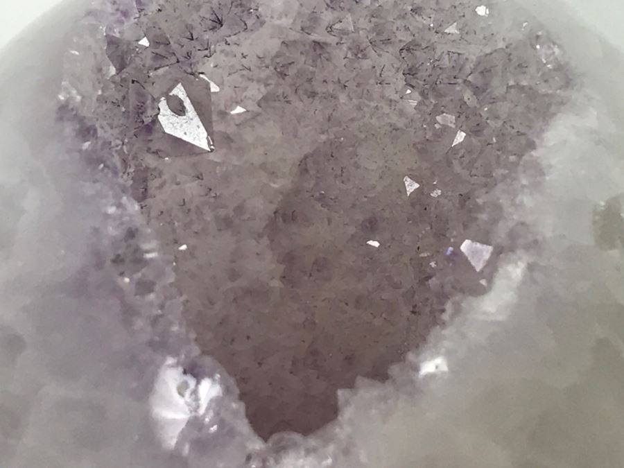 Polished Amethyst Agate Geode Stone, Amethyst Stone Heart And Stone Bowl [Photo 9]