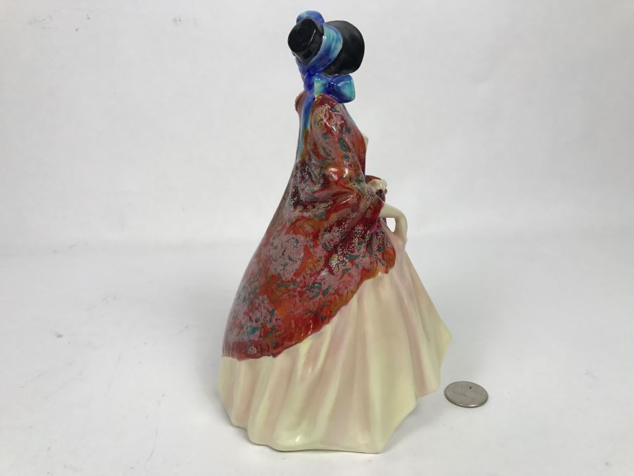 Vintage Royal Doulton Figurine Paisley Shawl HN 1987 [Photo 9]