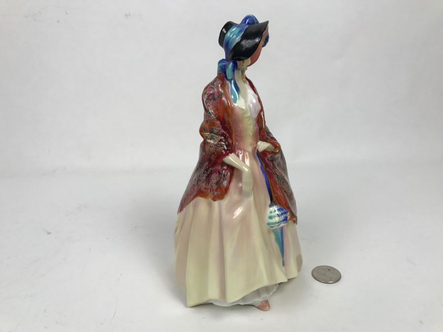 Vintage Royal Doulton Figurine Paisley Shawl HN 1987 [Photo 10]