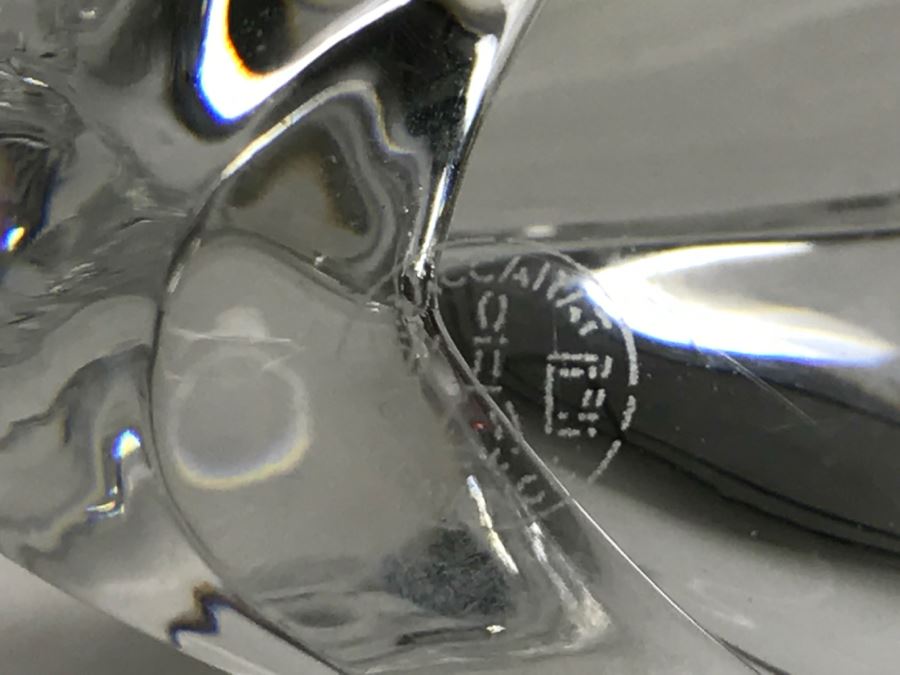 Vintage Baccarat Crystal France Swan Signed And Stamped [Photo 3]