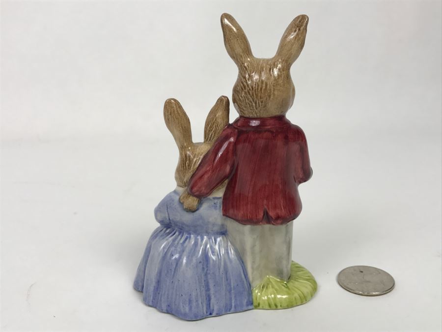 Vintage Royal Doulton Father Mother & Victoria Bunnykins Figurine [Photo 5]