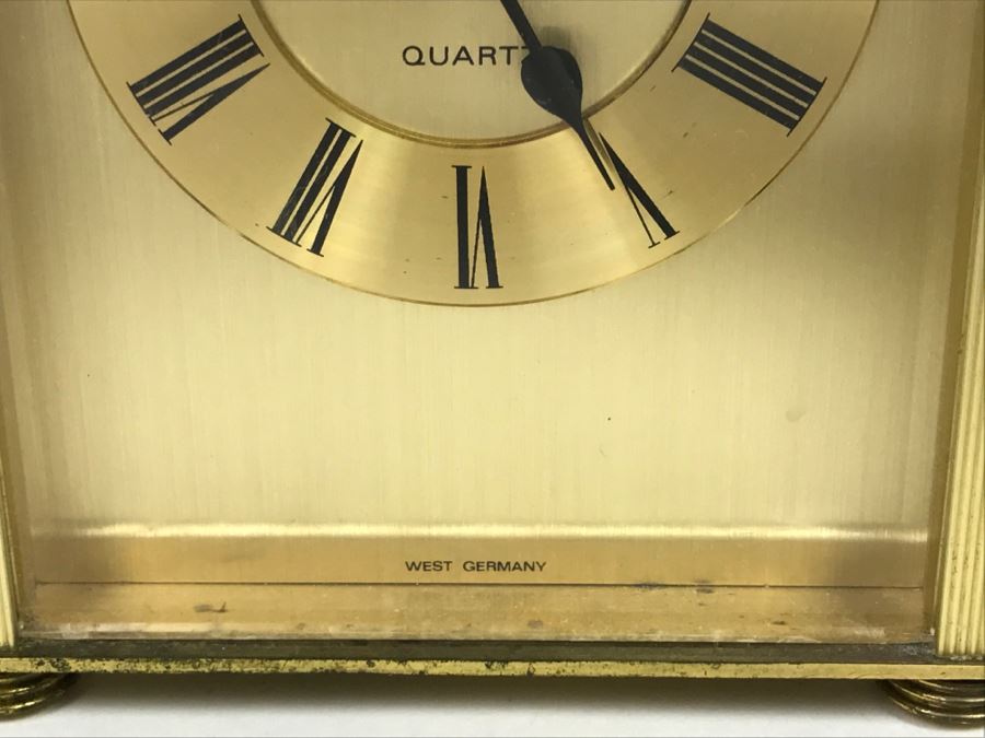 Pair Of Battery Powered Seth Thomas Reproduction Carriage Clocks Mantel Clock [Photo 6]