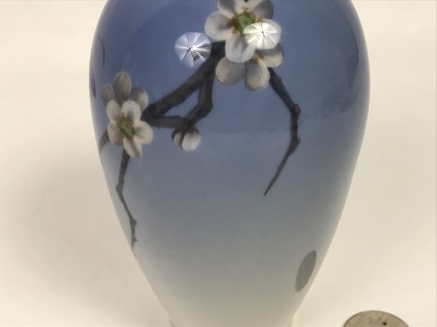 Stunning Royal Copenhagen Denmark Art Nouveau Vase With Dragonfly 2301/47B [Photo 7]