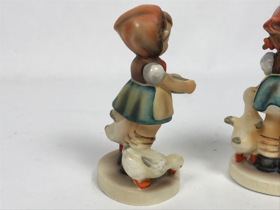 Pair Of Hummel Figurines Be Patient Girl With Geese 197/0 [Photo 10]
