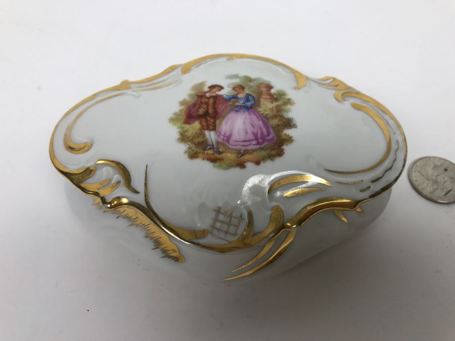 Hand Painted Limoges France Trinket Box