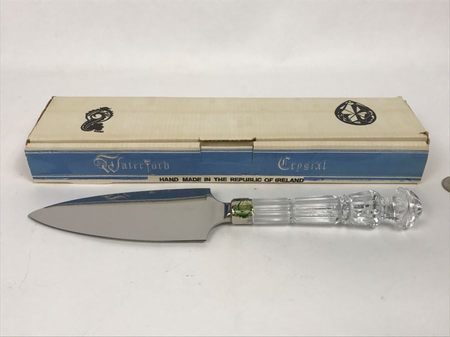 Waterford Crystal Pie Server With Box [Photo 1]