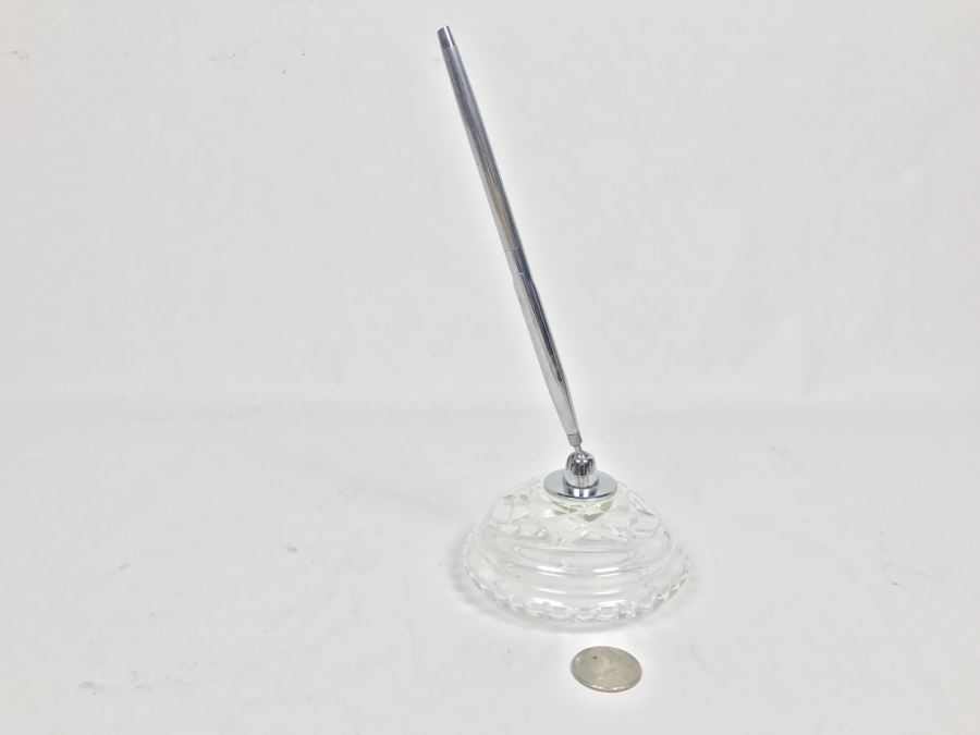 Waterford Crystal Pen Holder With Pen [Photo 1]