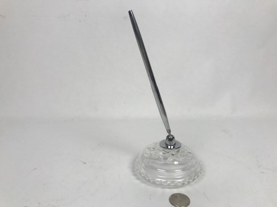 Waterford Crystal Pen Holder With Pen [Photo 2]