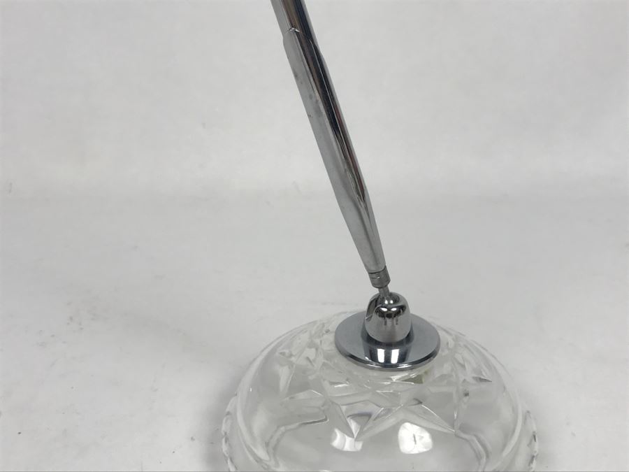 Waterford Crystal Pen Holder With Pen [Photo 4]