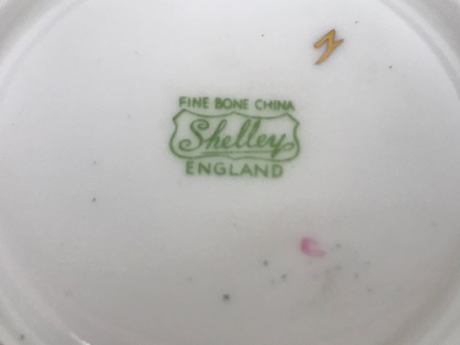 Set Of (5) Vintage China Cups And Saucers: Aragon, Shelley, Crown China And Chubu China Occupied Japan [Photo 13]