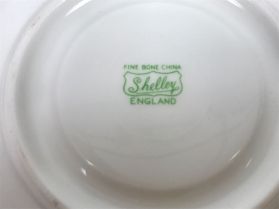 Set Of (5) Vintage China Cups And Saucers: Aragon, Shelley, Crown China And Chubu China Occupied Japan [Photo 22]