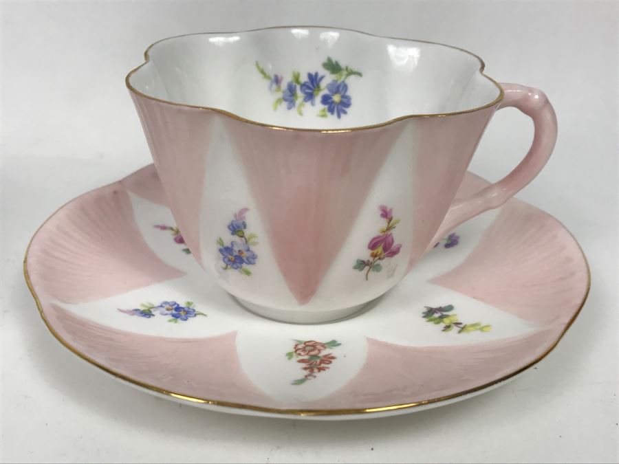 Set Of (5) China Cups And Saucers: Salisbury China, Rosenthal, Shelley [Photo 8]