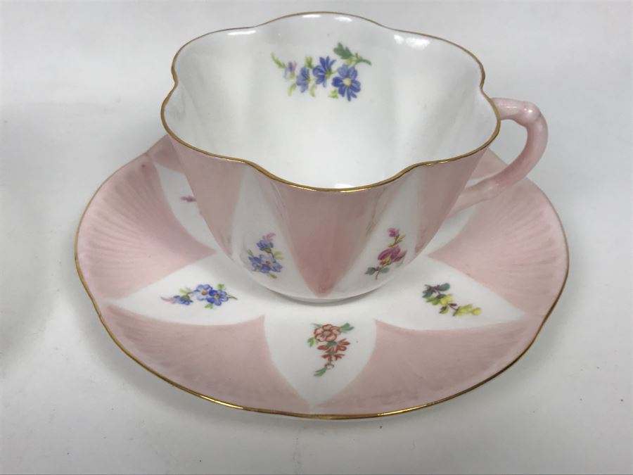 Set Of (5) China Cups And Saucers: Salisbury China, Rosenthal, Shelley [Photo 9]