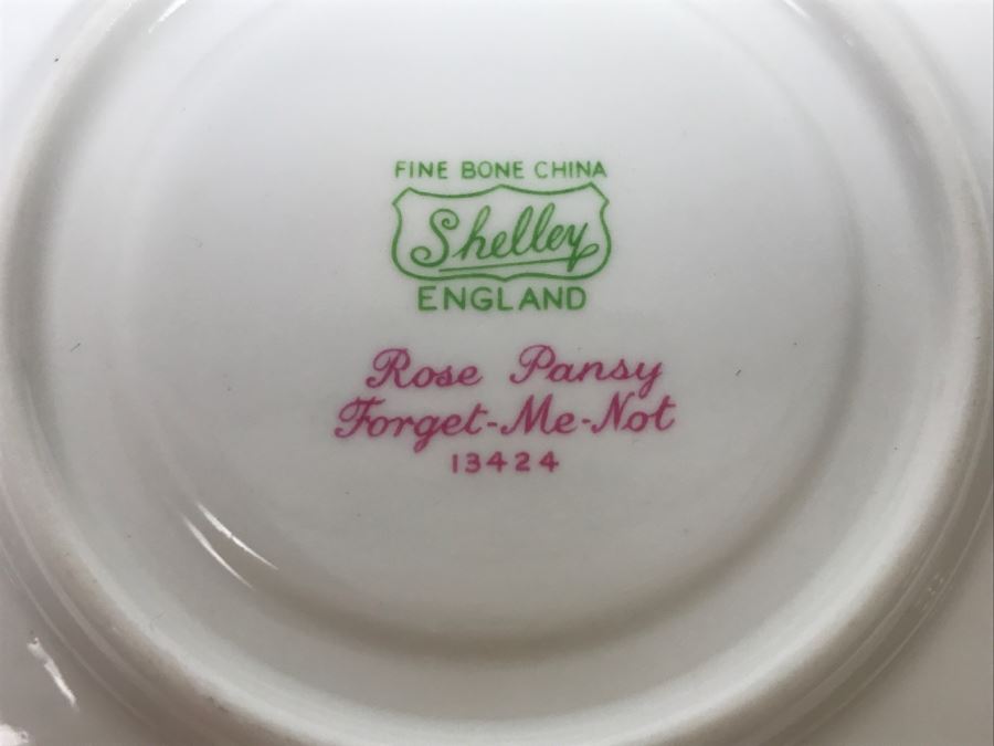 Set Of (5) China Cups And Saucers: Salisbury China, Rosenthal, Shelley [Photo 12]