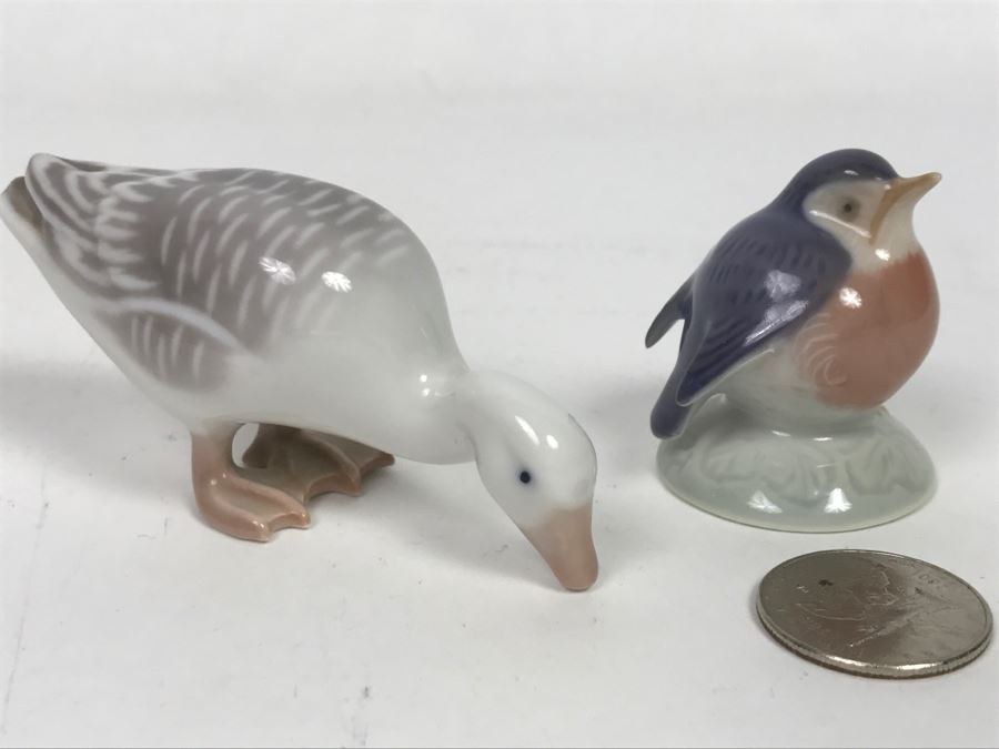 Pair Of Danish Bird And Duck Animal Figurines: Royal Denmark And B&G [Photo 2]