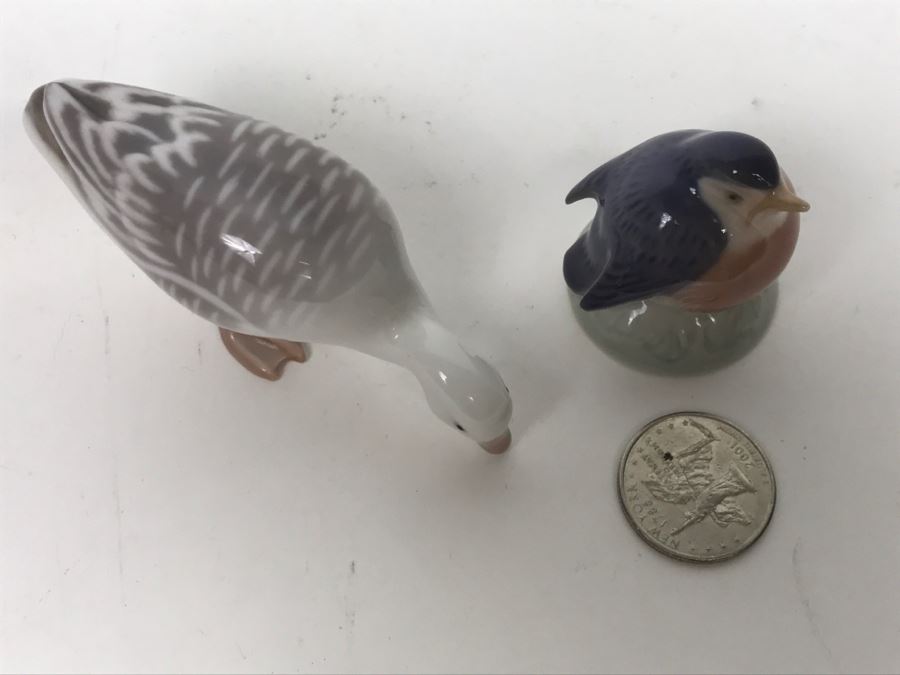 Pair Of Danish Bird And Duck Animal Figurines: Royal Denmark And B&G [Photo 4]