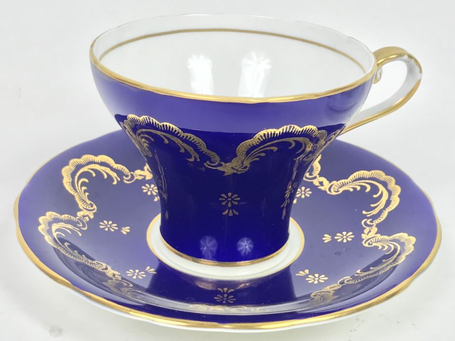 Set Of (5) Vintage China Cups And Saucers: Russian, Aynsley, Royal Copenhagen [Photo 12]