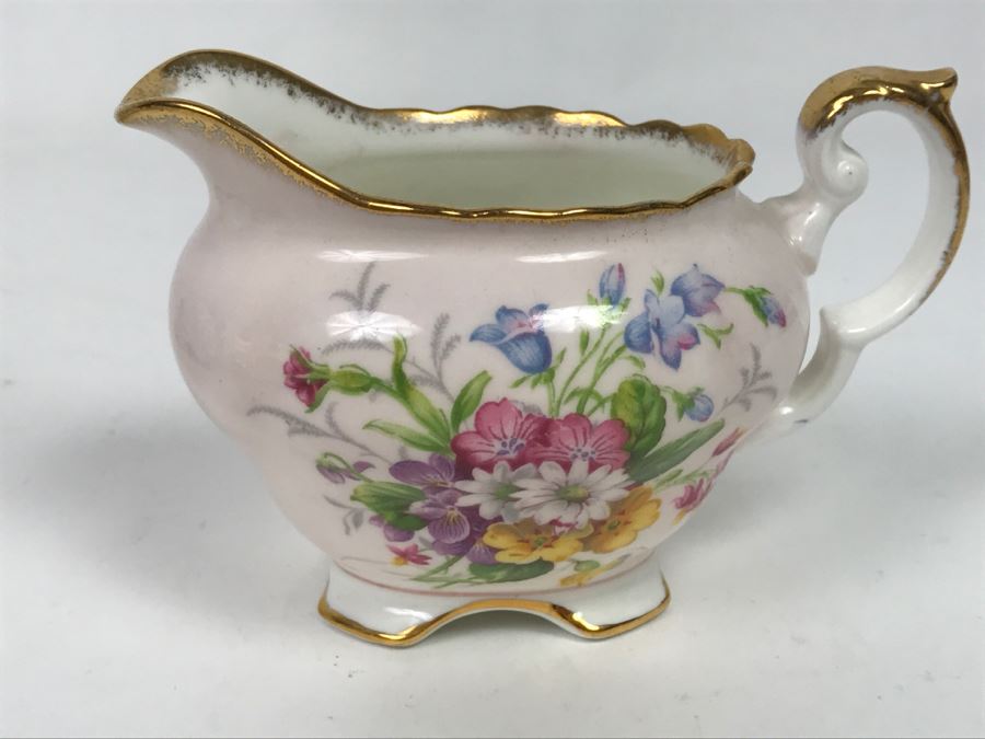 Set Of (4) Vintage China Cups And Saucers, (2) Creamers And (3) China Dishes: Crown, Leneige, Limoges Vignaud, Rosina, Royal Albert, Foley Bone China [Photo 16]