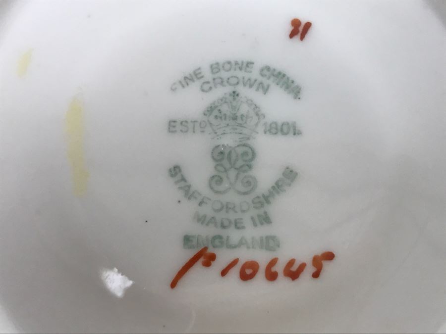 Set Of (4) Vintage China Cups And Saucers, (2) Creamers And (3) China Dishes: Crown, Leneige, Limoges Vignaud, Rosina, Royal Albert, Foley Bone China [Photo 7]