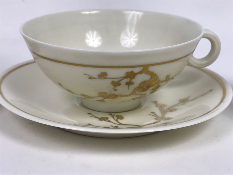 Set Of (4) Vintage China Cups And Saucers, (2) Creamers And (3) China Dishes: Crown, Leneige, Limoges Vignaud, Rosina, Royal Albert, Foley Bone China [Photo 10]