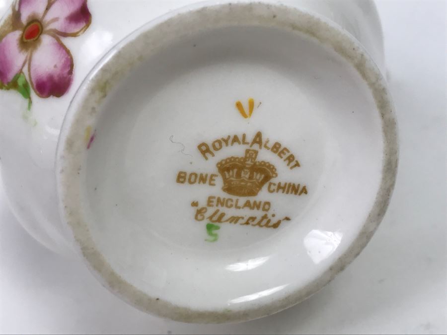 Set Of (4) Vintage China Cups And Saucers, (2) Creamers And (3) China Dishes: Crown, Leneige, Limoges Vignaud, Rosina, Royal Albert, Foley Bone China [Photo 15]